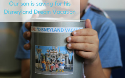 My child is saving for his Disneyland Dream Vacation